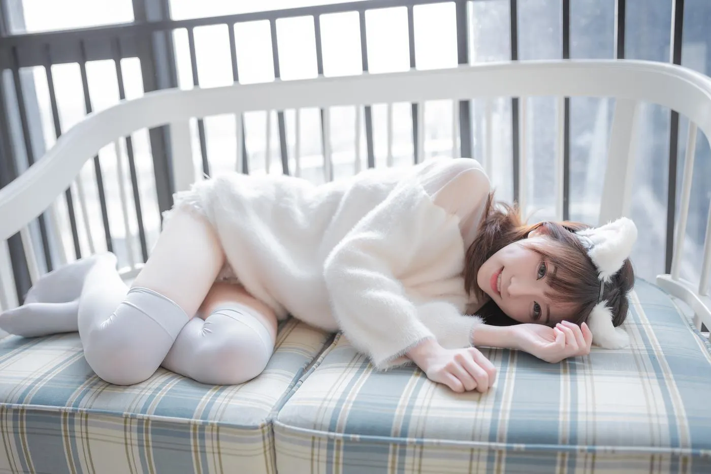绮太郎_Kitaro – NO.28 -白喵女友 [41P]插图3